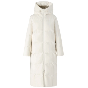 IIIVIVINIKO“大鹅棉感羽绒”连帽直身长羽绒服女M349116038F