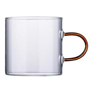 茶杯玻璃小茶杯品茗杯家用功夫茶具套装喝茶杯带把主人杯单杯女