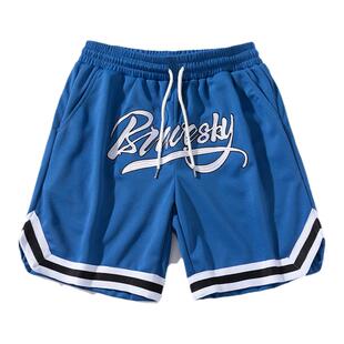 UNCLELUE 夏季运动短裤男健身美式高街篮球裤训练五分裤休闲裤
