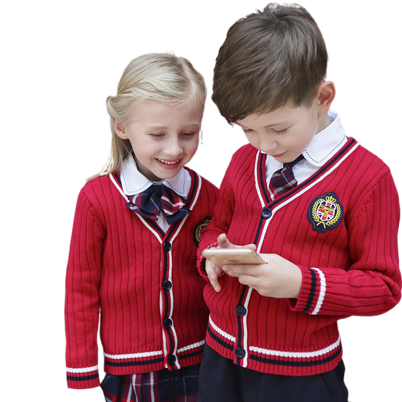 英伦风校服春秋装幼儿园园服小学生班服套装韩国学院儿童演出服棉