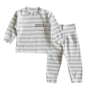 a类纯棉婴儿衣服春秋装睡衣一岁男女宝宝秋衣套装分体打底衣秋裤