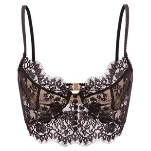 「LA」高阶香蜜丨边界系列*睫毛蕾丝聚拢内衣女有钢圈U型美背文胸
