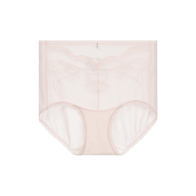 安莉芳薄款透气三角裤女中腰蕾丝提臀无痕亲肤短裤E3W1006