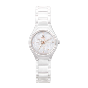 雷达（RADO）瑞士表真系列白羊座高科技陶瓷十二星座女士机械钻表