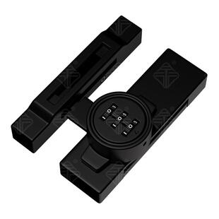 免打孔90度直角门锁插销房门推拉门防盗密码门扣左右通开移门锁扣