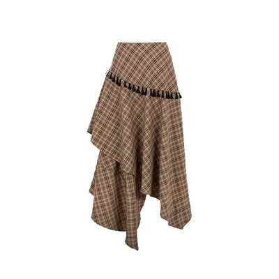 对格子半身裙毫无抵抗力！