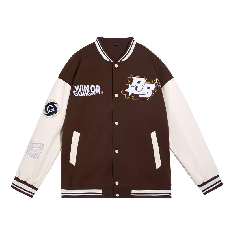 准者春秋潮流美式棒球服外套