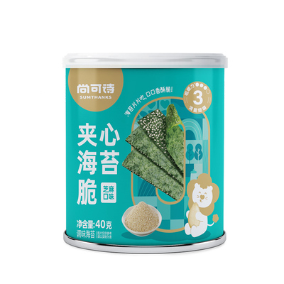 罐装夹心海苔脆不添加食盐白砂糖