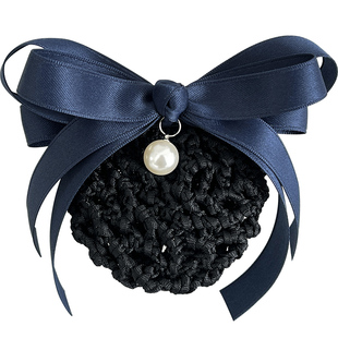 高端职业头花发网女护士空姐银行酒店前台工作盘头发网兜发饰头饰