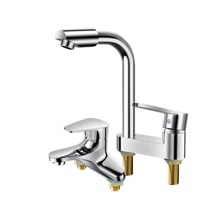 洗脸盆水龙头洗手盆冷热水二合一家用洗漱台洗浴间卫生间面盆龙头