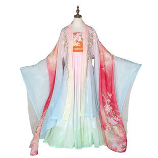 唐制汉服女成人绝美诃子裙2025新款中国风仙气飘飘春秋古装连衣裙