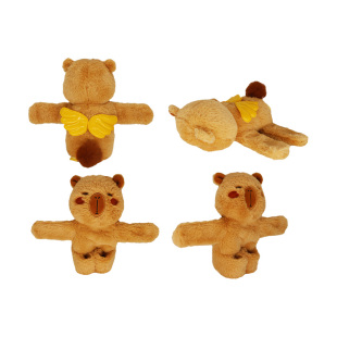 银基动物王国银基文创动物系列啪啪手环创意可爱毛绒书包包挂饰