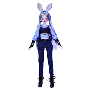 疯狂动物城2系列朱迪同款BJD娃娃套装4分少女礼服娃衣带妆mjd整娃