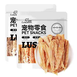 路斯狗零食鸡胸肉干鸭肉干0添加