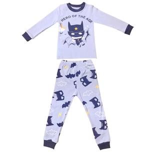 男童秋衣秋裤套装男孩宝宝全棉睡衣秋冬纯棉钢铁侠内衣儿童家居服