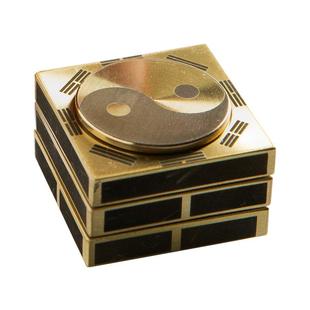 古铜官 黄铜周易魔方八卦指尖陀螺64卦手把件摆件男解压礼物礼品