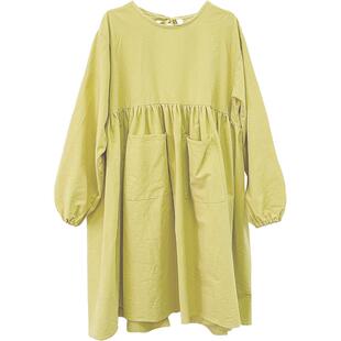 罩衣女新款大人长袖带袖围裙薄款纯棉2026新款网红厨房家用夏大码