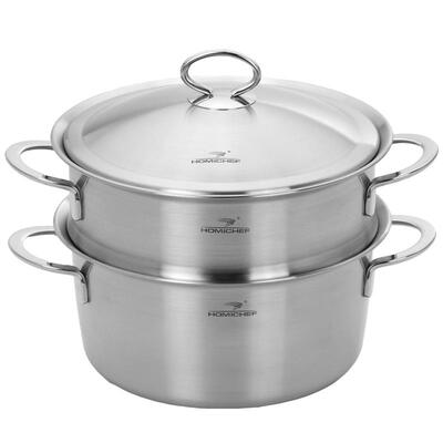 Homichef/家居大厨不锈钢蒸锅