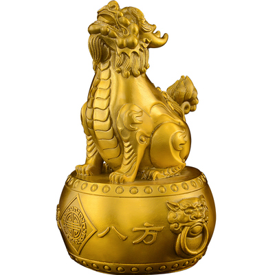 铜望天吼摆件蹬龙瑞兽朝天吼