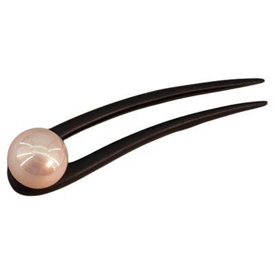 古典美！黑檀木簪子U型发簪头饰