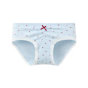 三福女低腰包臀内裤 BM风抽褶透气柔软棉质半平角裤504299