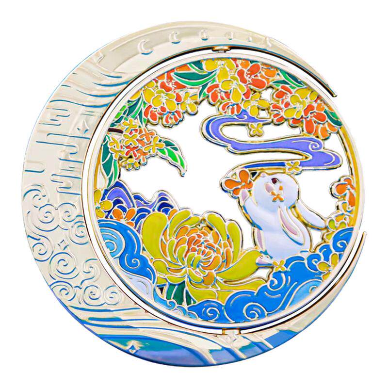 月伴时光旋转冰箱贴金属浮雕中国风文创纪念品中秋节创意伴手礼