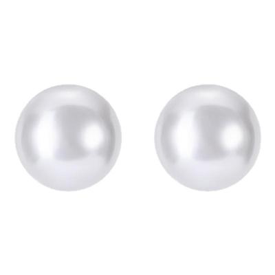 925银针法式馒头珠耳钉