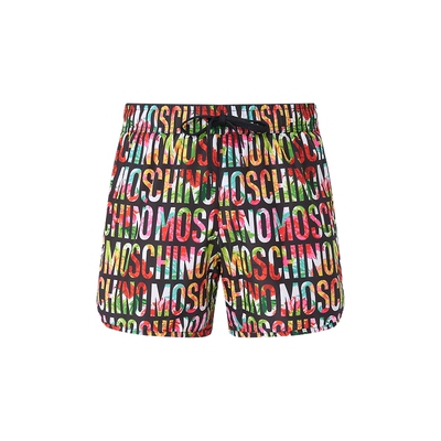 【季末特惠】Moschino swim/莫斯奇诺26早春男士满印徽标彩色短裤