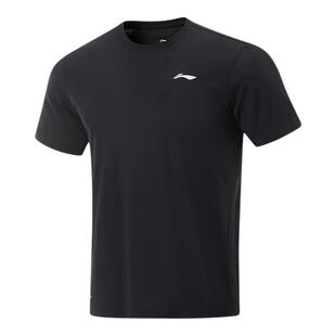 马龙同款丨李宁短袖速干衣 男新款排湿速干运动跑步T恤ATSV075