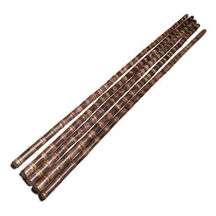 龙血金丝实心竹密节棕竹拐棍手杖手工打磨文玩手把件教鞭原材料