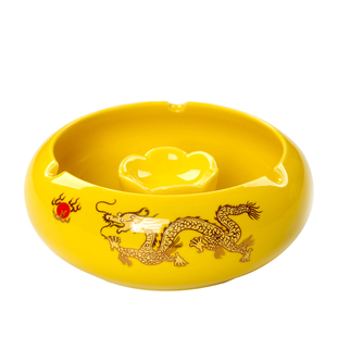 烟灰缸陶瓷个性欧式烟缸时尚家用茶几摆件大号客厅办公室高档潮流