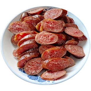 湖南湘西香肠腊肠特产柴火烟熏土猪腊肉邵阳农家自制手工原味肉肠