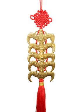 五福临门蝙蝠钱工艺品五帝钱挂件