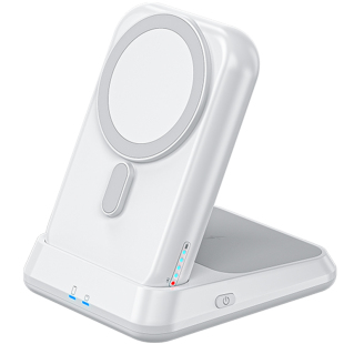 2026新款magsafe磁吸充电宝无线充电器二合一10000毫安3C认证可携带上飞机带底座适用iPhone16苹果小米17手机