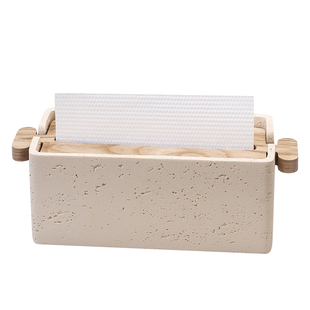 2025新款台式擦手纸盒轻奢高档洗手台擦手纸巾盒卫生间干手纸盒