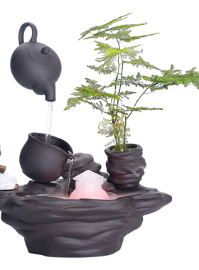 禅意风客厅灯倒流香炉雾化加湿器