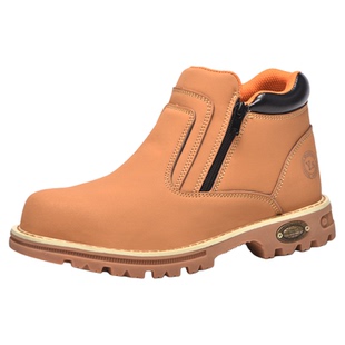 防水劳保鞋男款防砸防刺穿安全工作鞋四季轻便软底拉链一脚蹬耐磨