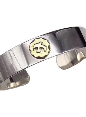 爱心猪鼻子老鹰羽毛开口手镯