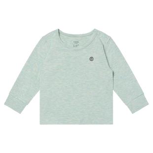 Nest Designs宝宝家居服儿童秋冬长袖T恤纯色打底上衣休闲内搭