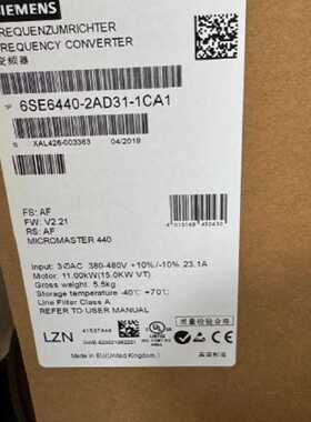 询价-6SE6420-2AD31-1CA1MM420变频