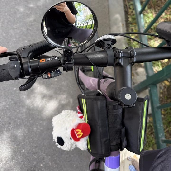 山地自行车后视镜通用电动车反光镜广角凸面镜专用骑行装备配件