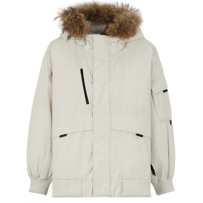 Mind Bridge2025年冬韩式休闲保暖派克服男士宽松百搭纯色羽绒服