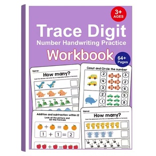Trace Digit Number Handwriting Workbook外贸英文版数学填空本