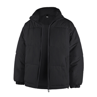 班尼路S&K立领防风保暖棉服男款2025冬季黑色耐脏初高中生厚外套A