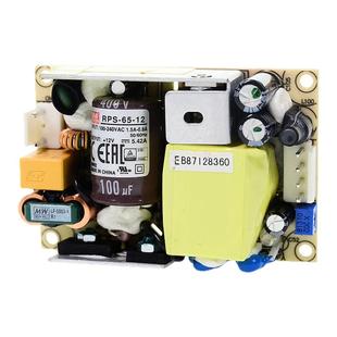 明纬RPS-65开关电源24V12V5V医疗PCB型 48V15V3.3V7.5低漏电流MPS