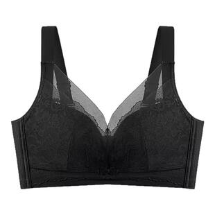 买2减15珍妮芬无磁轻薄透气聚拢文胸全包收副乳内衣大胸显小防垂