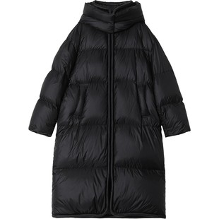 CV大码女装 冬新款高充绒量泡芙羽绒服软糯连帽保暖外套胖MM显瘦