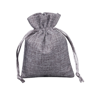 纯色大号麻布袋首饰袋抽绳束口袋礼品包装袋杂物收纳小布袋17*23