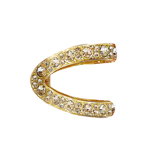 水钻V型抓夹高马尾固定神器丸子头发夹女后脑勺盘发发卡夹子头饰