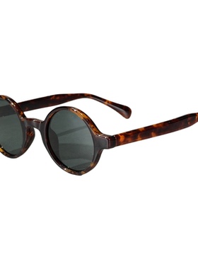 圆形小框复古偏光防紫外线太阳镜